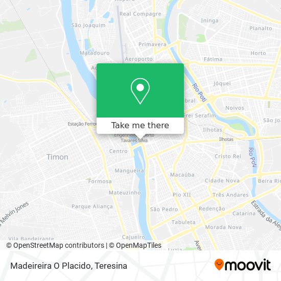 Madeireira O Placido map