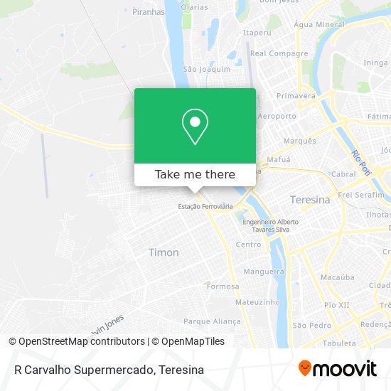 R Carvalho Supermercado map