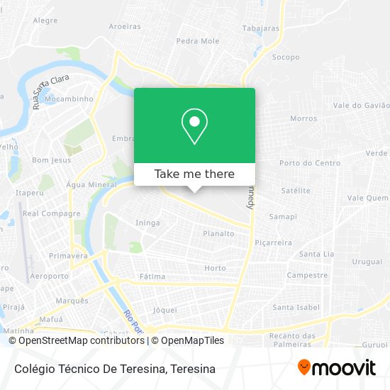 Mapa Colégio Técnico De Teresina