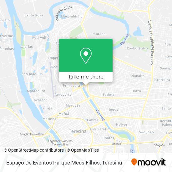 Mapa Espaço De Eventos Parque Meus Filhos