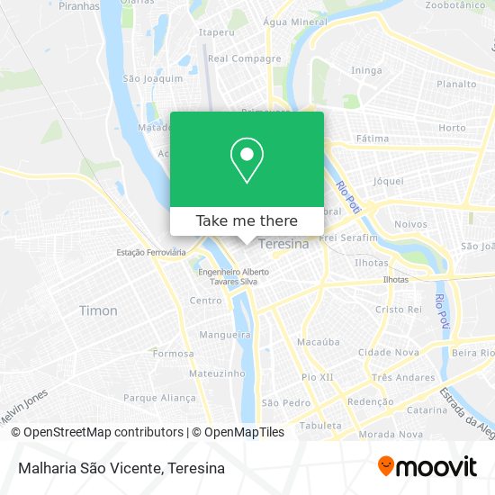 Malharia São Vicente map