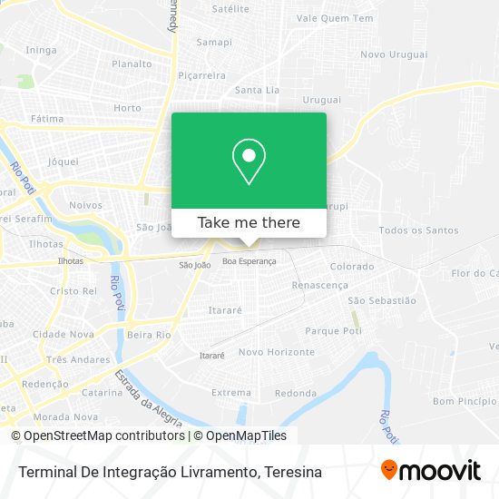 Terminal De Integração Livramento map