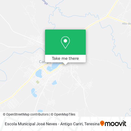 Escola Municipal José Neves - Antigo Cariri map