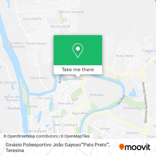 Ginásio Poliesportivo João Gayoso""Pato Preto"" map
