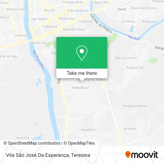 Vila São José Da Esperança map