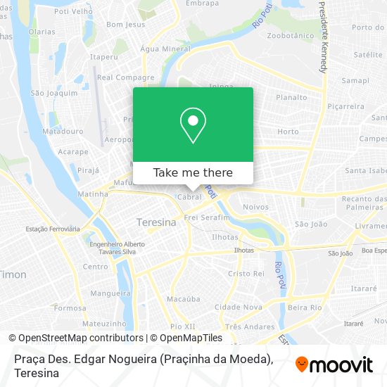 Praça Des. Edgar Nogueira (Praçinha da Moeda) map
