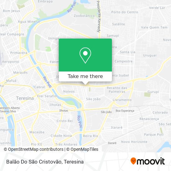 Balão Do São Cristovão map