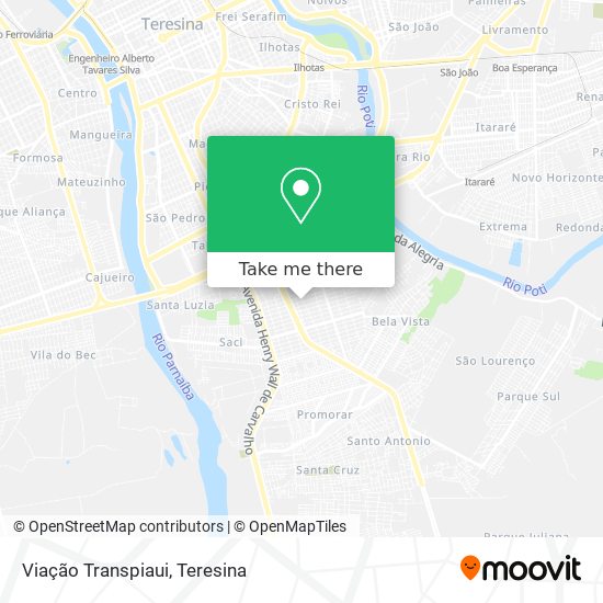 Viação Transpiaui map