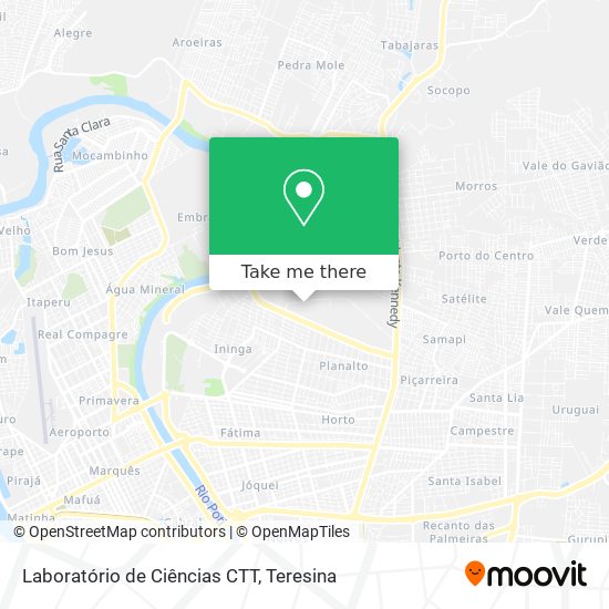 Laboratório de Ciências CTT map