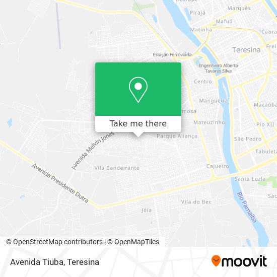 Avenida Tiuba map