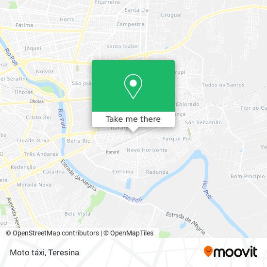 Moto táxi map