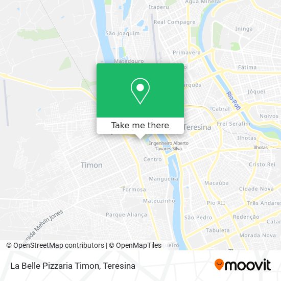 La Belle Pizzaria Timon map