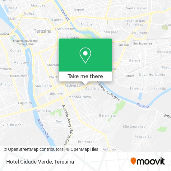 Hotel Cidade Verde map