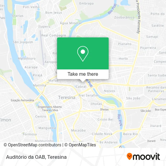 Auditório da OAB map
