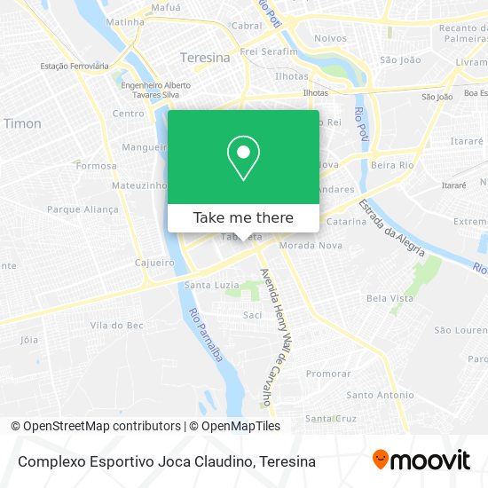 Complexo Esportivo Joca Claudino map