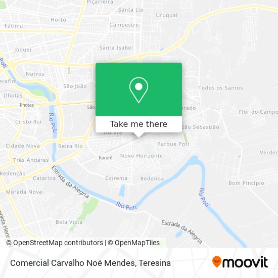 Comercial Carvalho Noé Mendes map