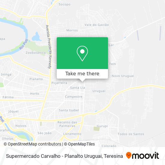 Supermercado Carvalho - Planalto Uruguai map