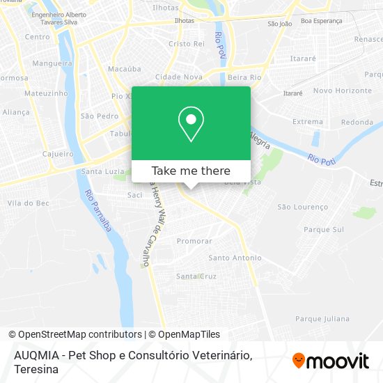 AUQMIA - Pet Shop e Consultório Veterinário map