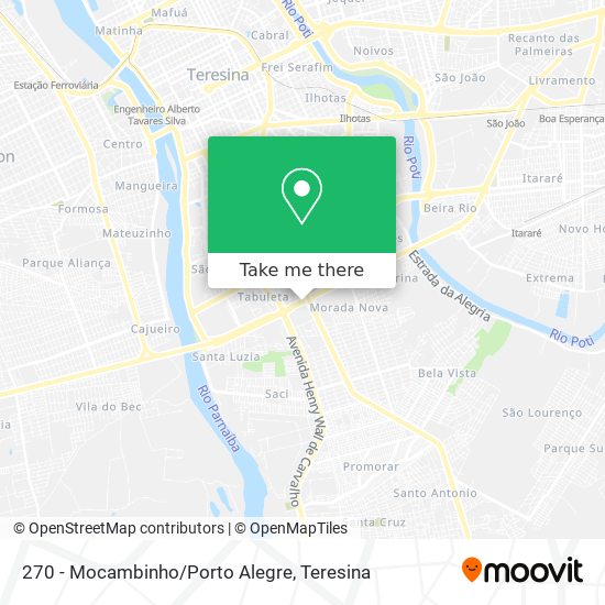 270 - Mocambinho/Porto Alegre map