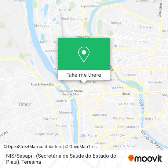 NIS / Sesapi - (Secretária de Saúde do Estado do Piauí) map