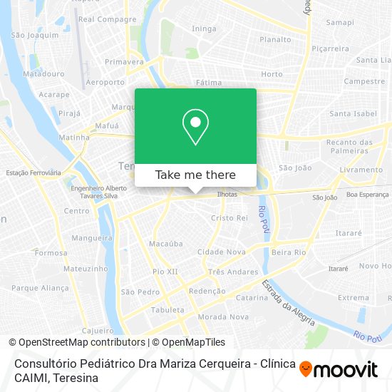 Consultório Pediátrico Dra Mariza Cerqueira - Clínica CAIMI map
