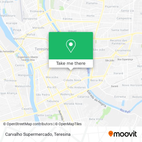 Carvalho Supermercado map