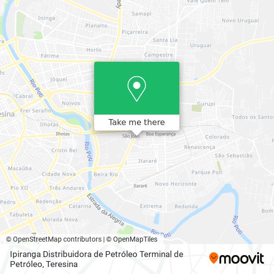 Ipiranga Distribuidora de Petróleo Terminal de Petróleo map