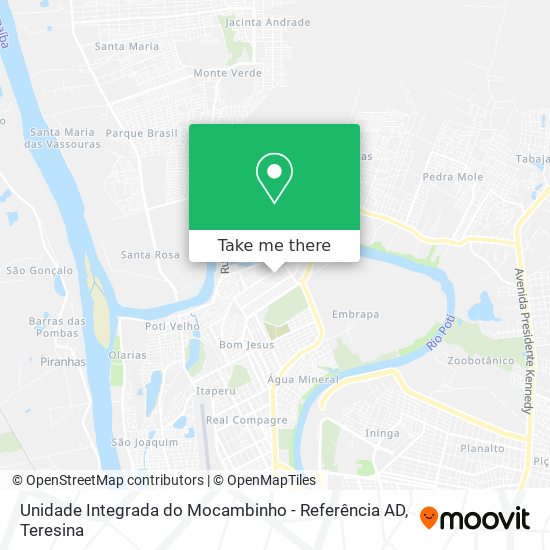 Unidade Integrada do Mocambinho - Referência AD map