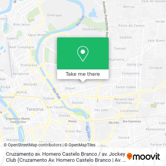 Cruzamento av. Homero Castelo Branco / av. Jockey Club map