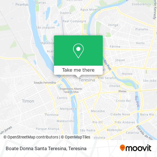 Mapa Boate Donna Santa Teresina