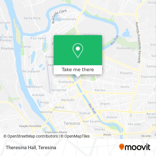 Theresina Hall map