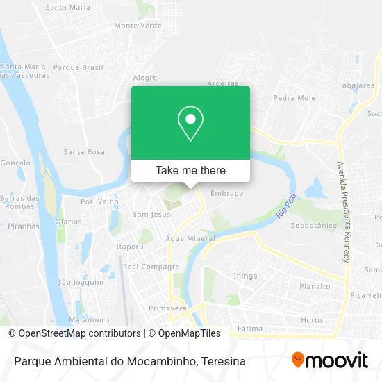 Parque Ambiental do Mocambinho map