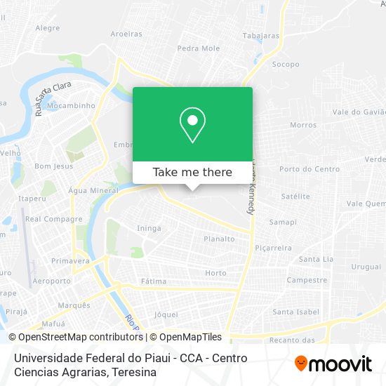 Universidade Federal do Piaui - CCA - Centro Ciencias Agrarias map