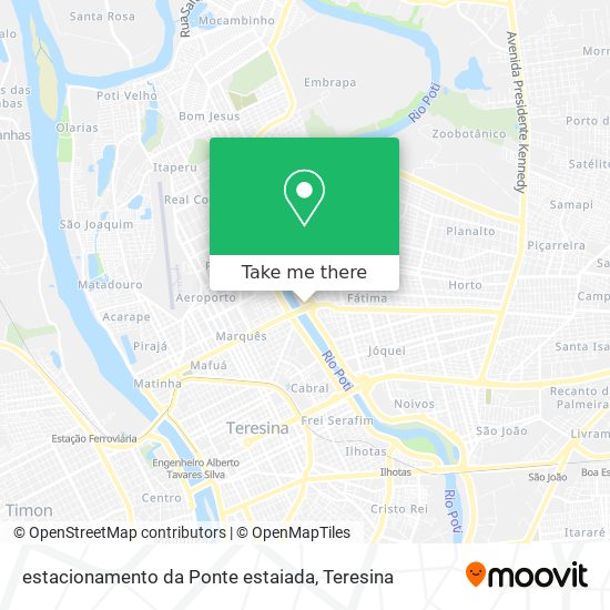 estacionamento da Ponte estaiada map