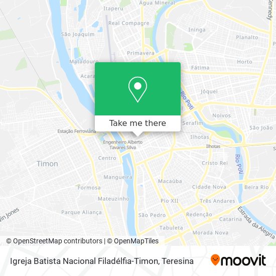 Igreja Batista Nacional Filadélfia-Timon map