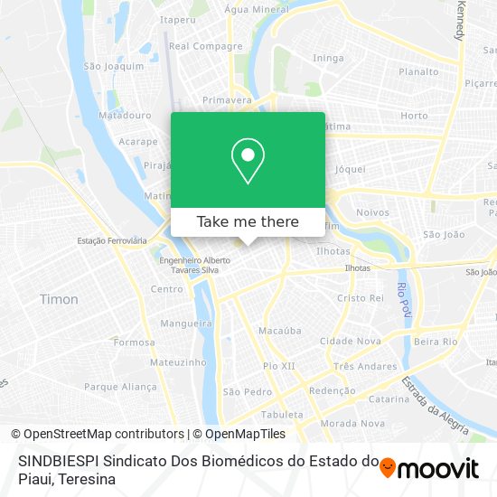 SINDBIESPI Sindicato Dos Biomédicos do Estado do Piaui map