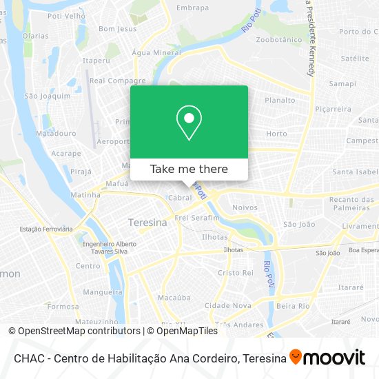 CHAC - Centro de Habilitação Ana Cordeiro map