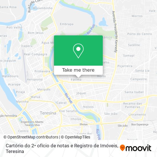 Mapa Cartório do 2• ofício de notas e Registro de Imóveis