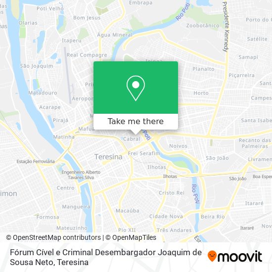 Fórum Cível e Criminal Desembargador Joaquim de Sousa Neto map