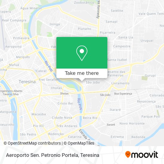 Aeroporto Sen. Petronio Portela map