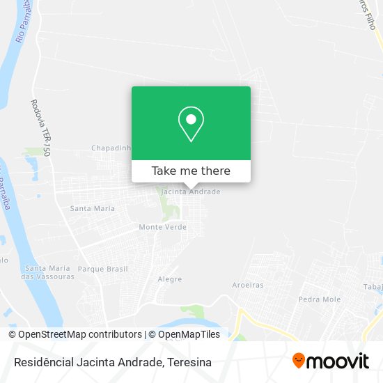 Mapa Residêncial Jacinta Andrade