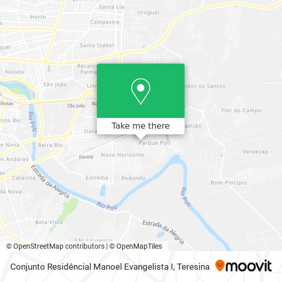 Mapa Conjunto Residêncial Manoel Evangelista I
