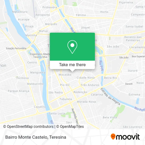 Bairro Monte Castelo map