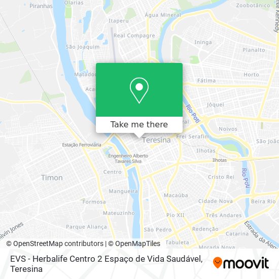 Mapa EVS - Herbalife Centro 2 Espaço de Vida Saudável