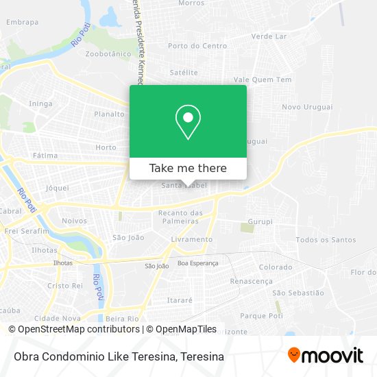 Obra Condominio Like Teresina map