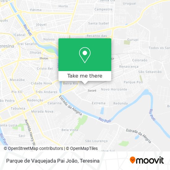 Parque de Vaquejada Pai João map