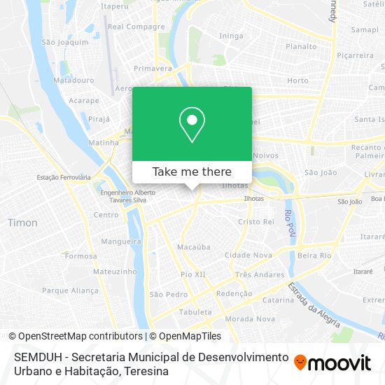 SEMDUH - Secretaria Municipal de Desenvolvimento Urbano e Habitação map