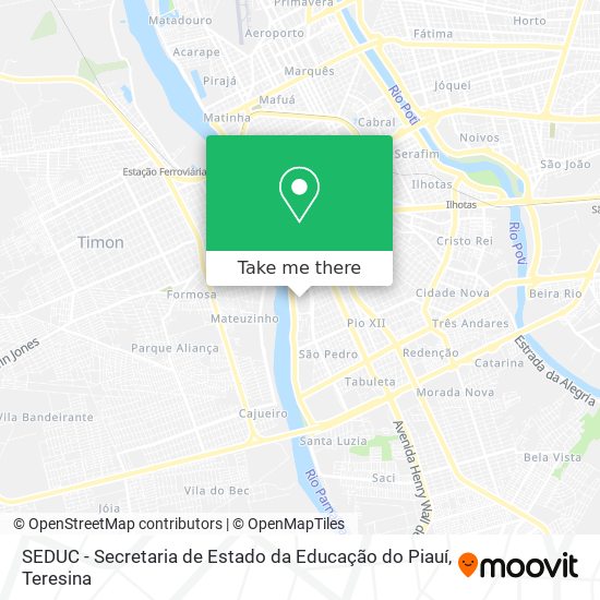 Mapa SEDUC - Secretaria de Estado da Educação do Piauí