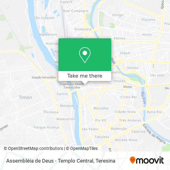 Assembléia de Deus - Templo Central map