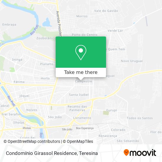 Condomínio Girassol Residence map
